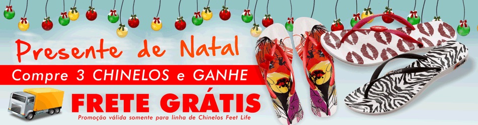 Presente De Natal 3 Chinelos