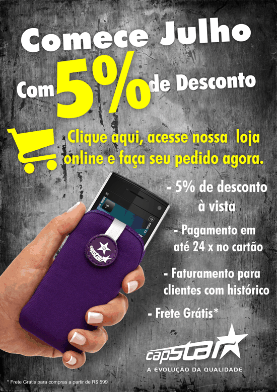 Comece Julho Com 5 Desconto