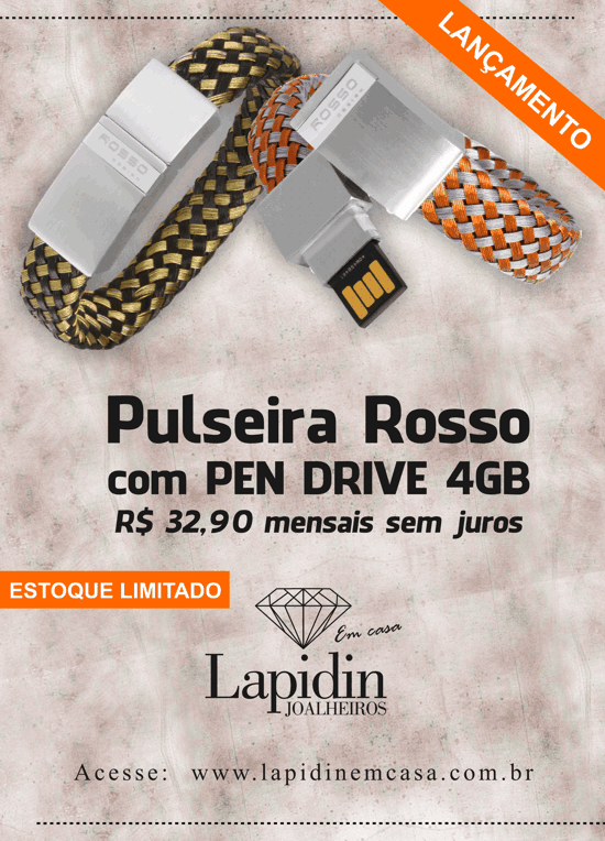 Pulseira Masculina Com Pendrive